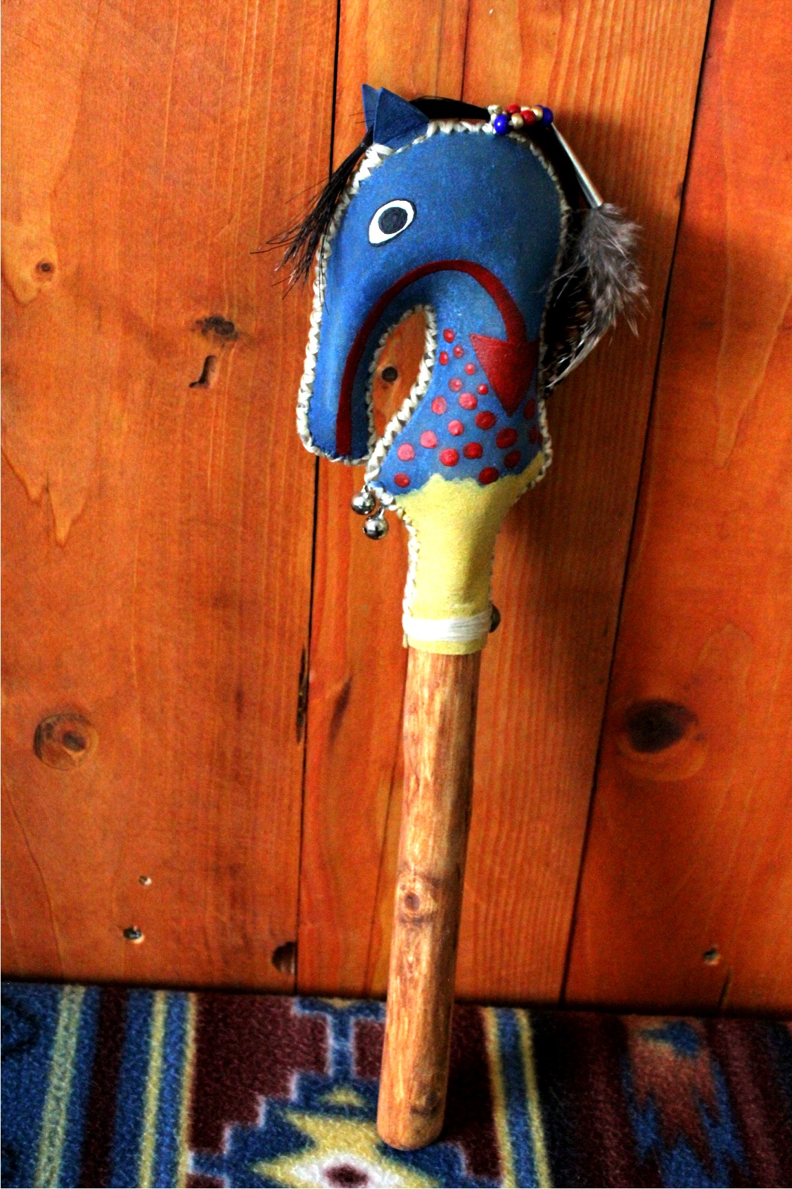 Horse Totem Rattle, Native American - Imagen 7