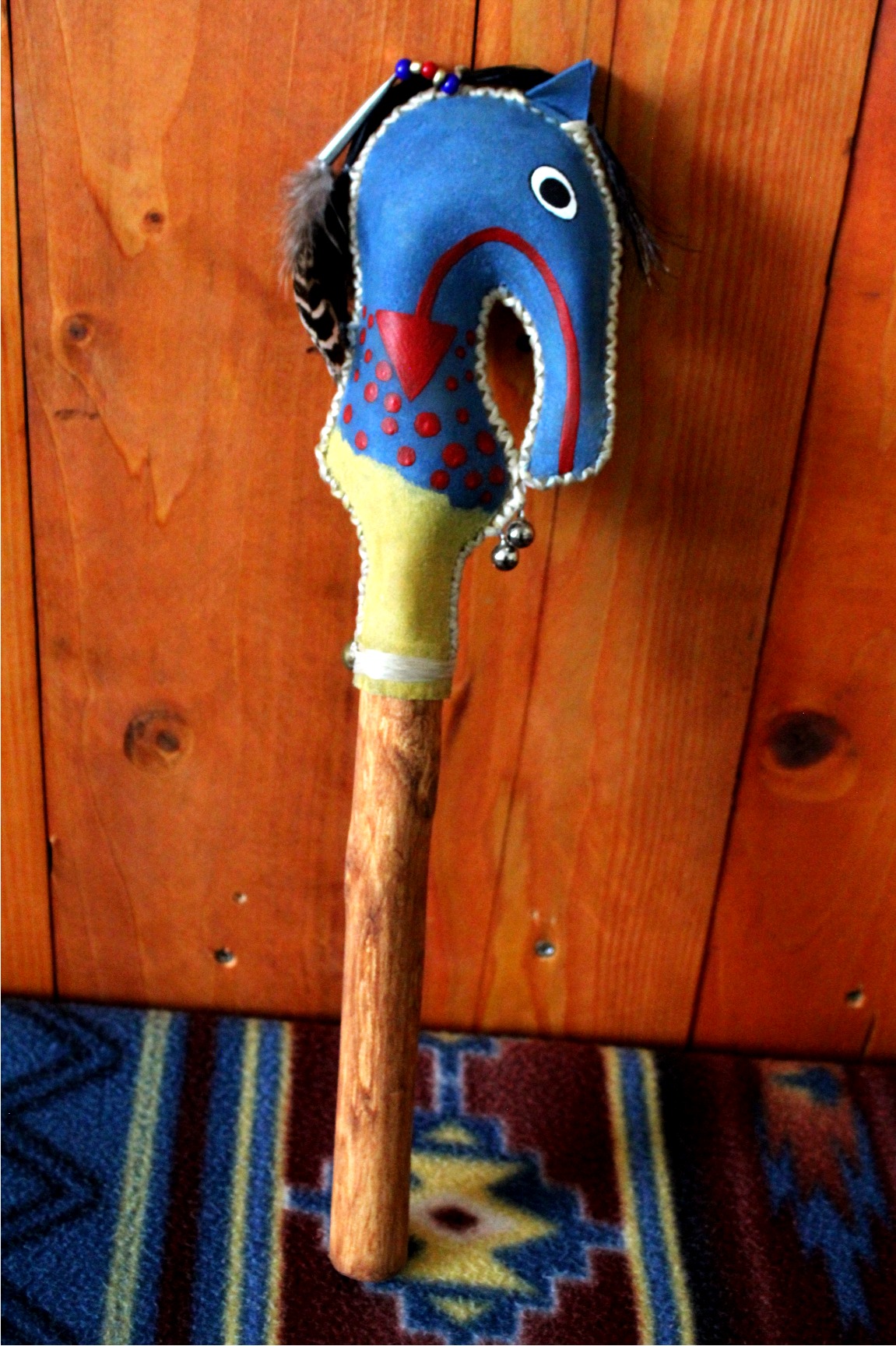 Horse Totem Rattle, Native American - Imagen 6