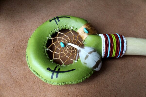 Dreamcatcher Circular Rattle, Native American