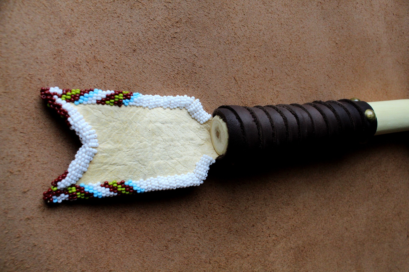 Dreamcatcher Circular Rattle, Native American - Imagen 4