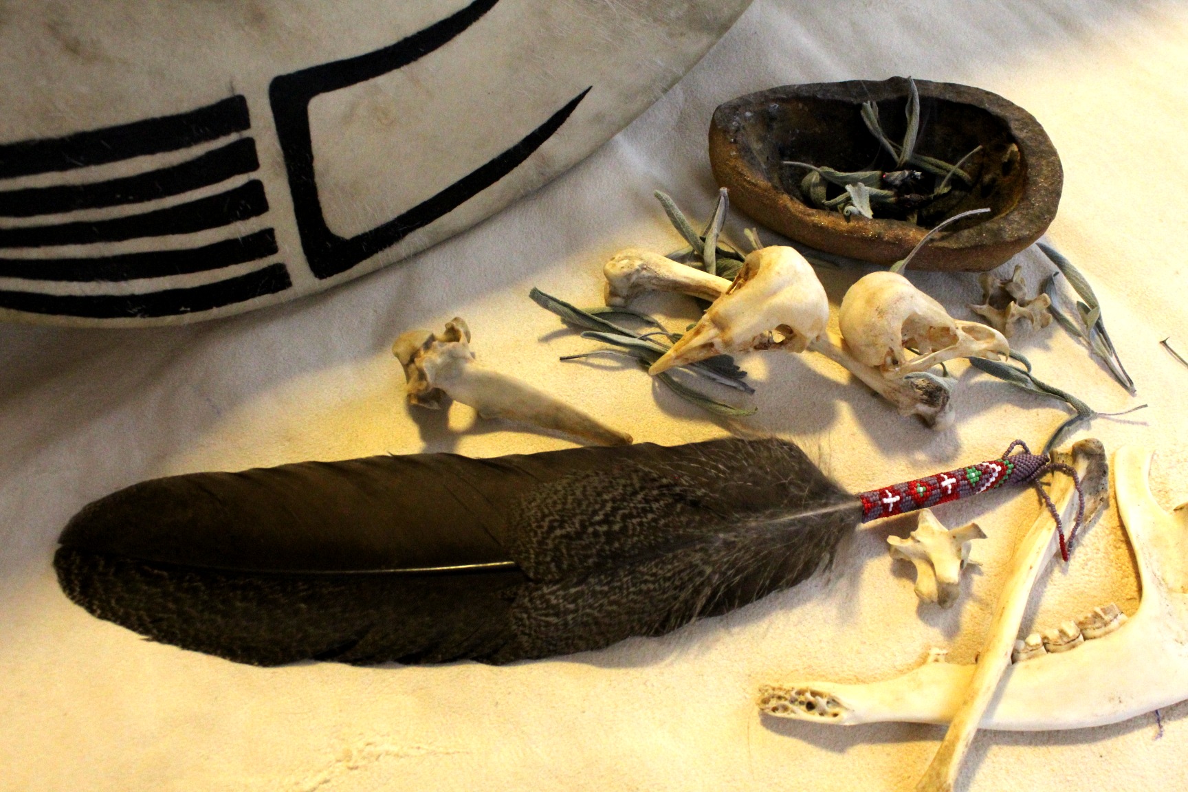 Spiritual Prayer Feather, Smudge Feather Native - Imagen 3