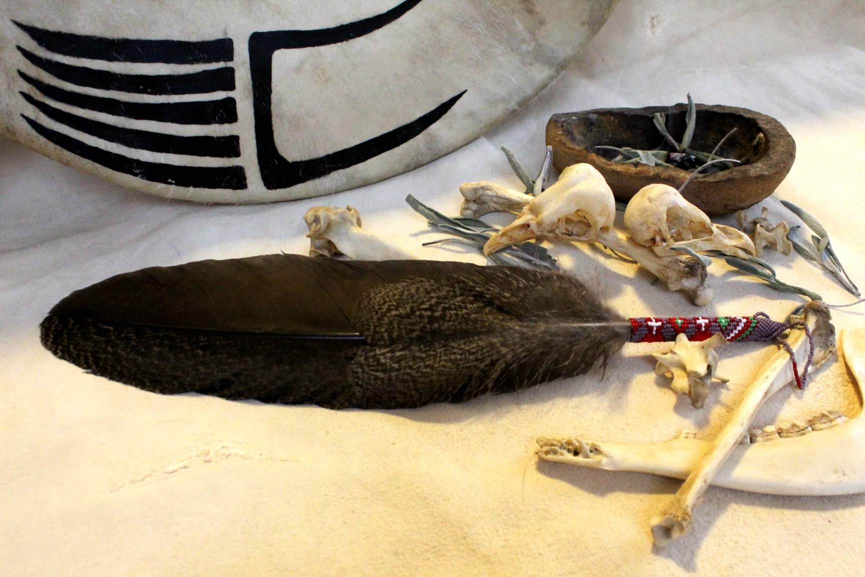 Spiritual Prayer Feather, Smudge Feather Native - Imagen 2