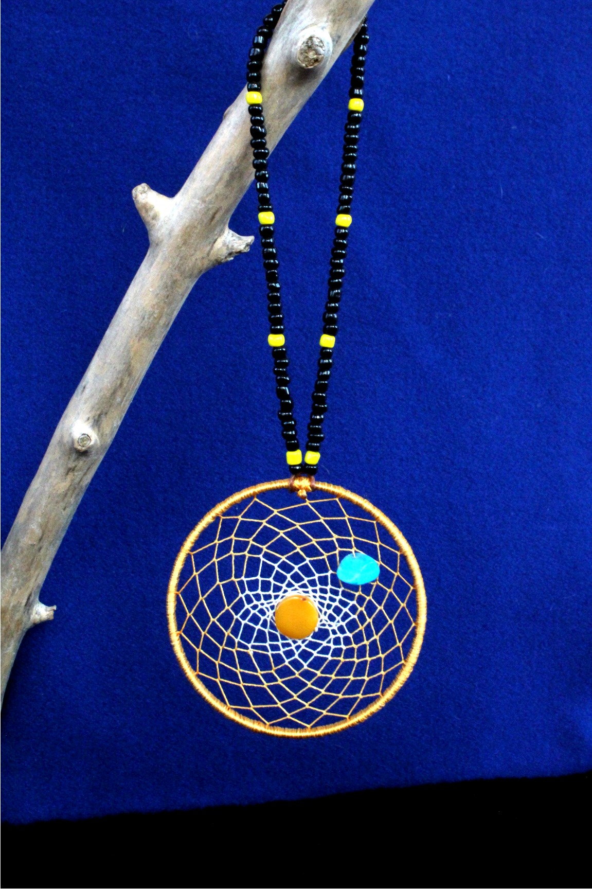 Dream Catcher With Amber, Native American - Imagen 3