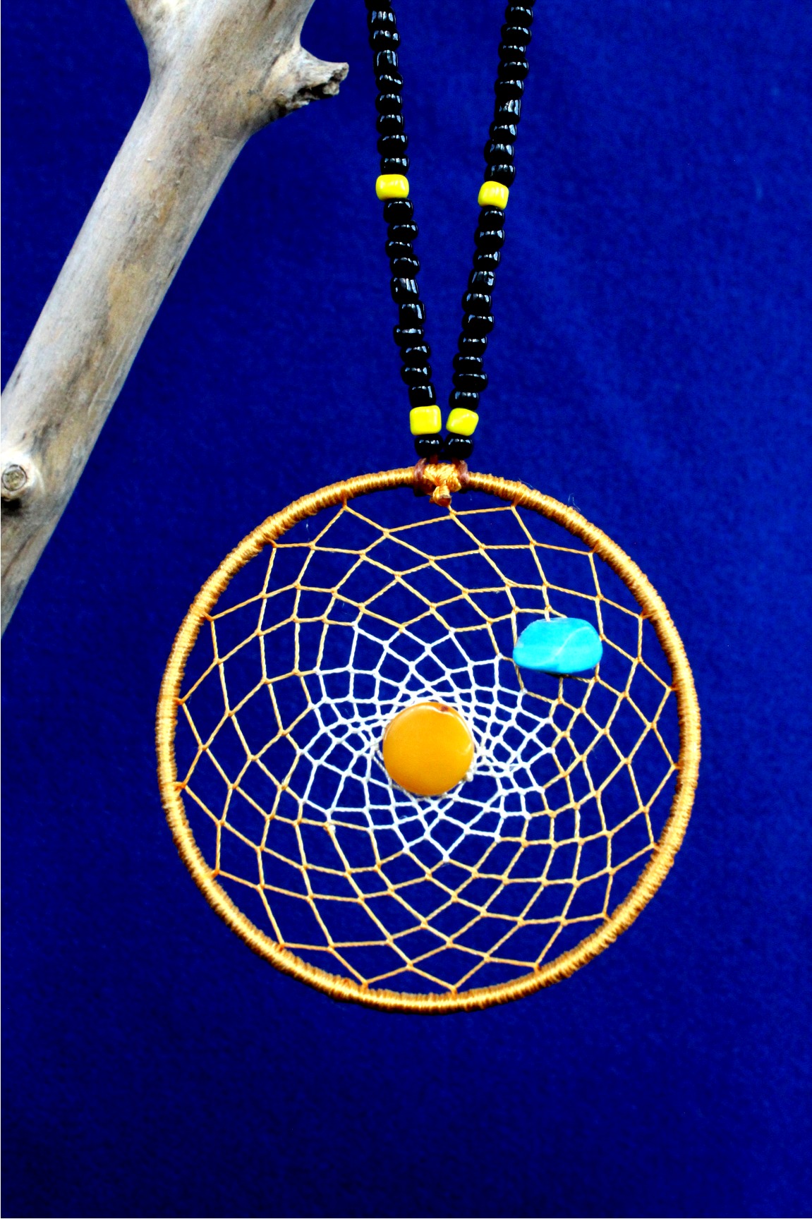 Dream Catcher With Amber, Native American - Imagen 2