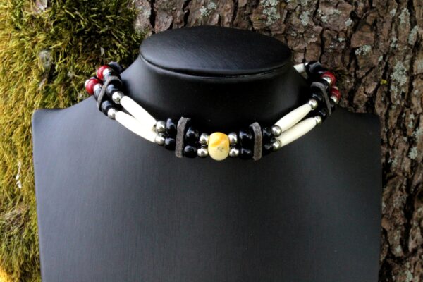 Traditional Lakota Choker, Black Native American