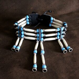 Traditional Lakota Choker, Native American - Blue