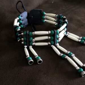 Traditional Lakota Choker, Native American - Green