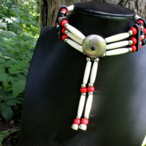 Traditional Lakota Choker, Red Native American