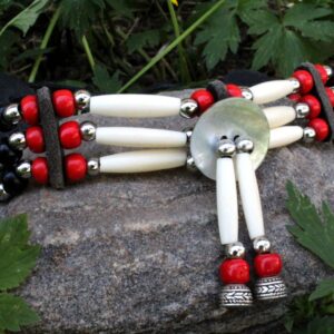 Traditional Lakota Choker, Red Native American