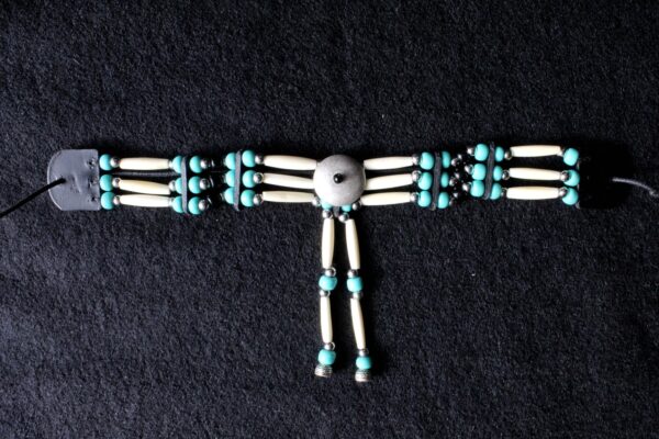 Traditional Lakota Choker, Turquoise Native American - Imagen 6