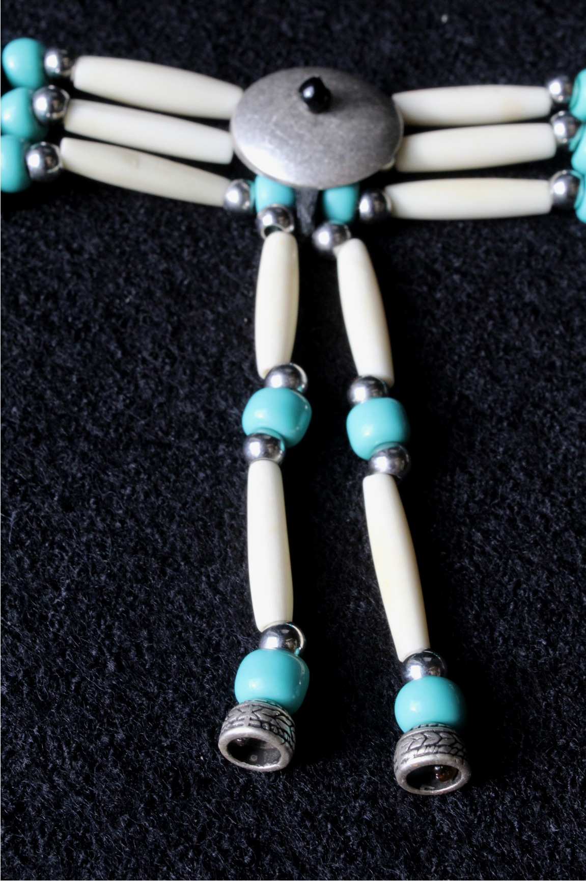 Traditional Lakota Choker, Turquoise Native American - Imagen 5
