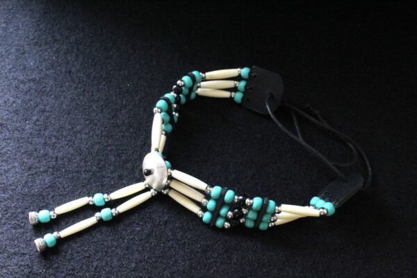 Traditional Lakota Choker, Turquoise Native American - Imagen 4