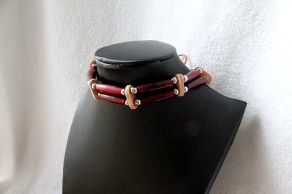 Traditional Lakota Choker, Buffalo Native American - Imagen 5