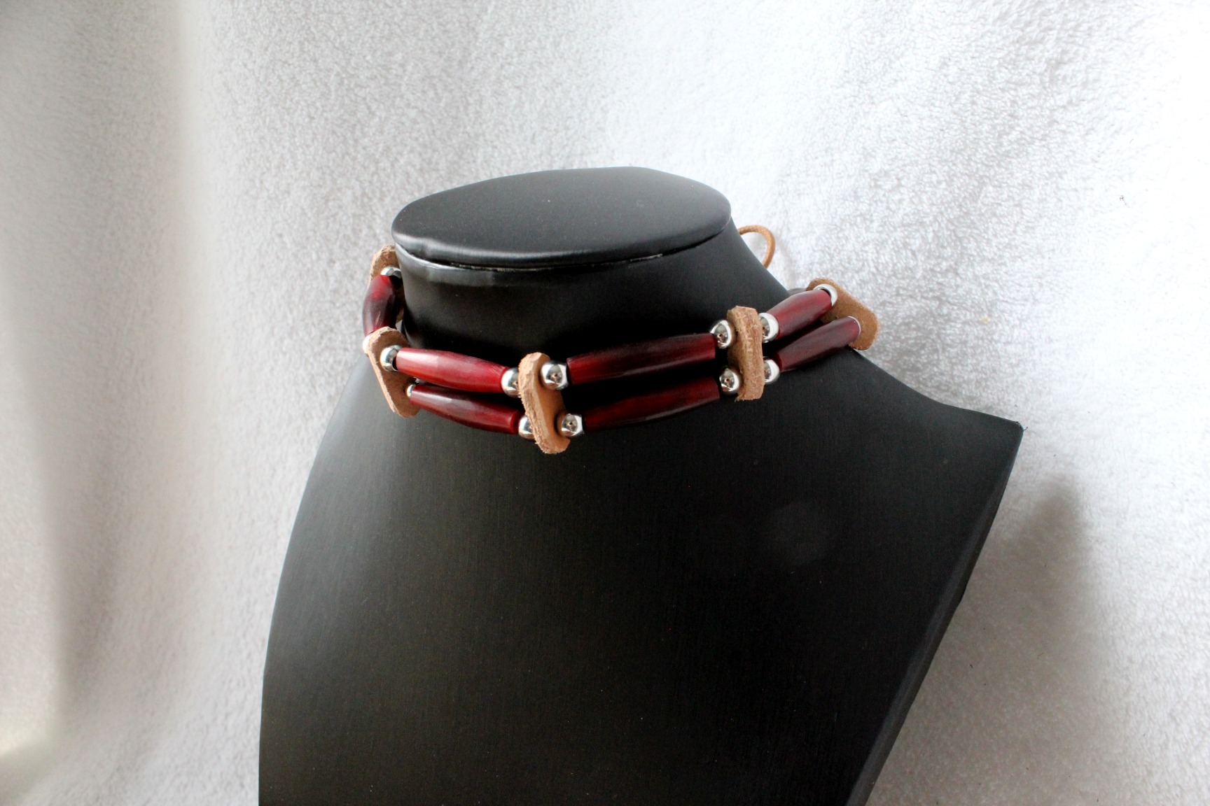 Traditional Lakota Choker, Buffalo Native American - Imagen 5