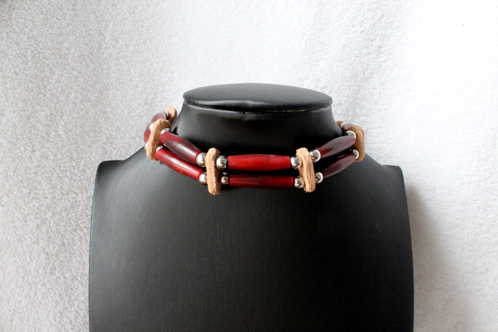Traditional Lakota Choker, Buffalo Native American - Imagen 4