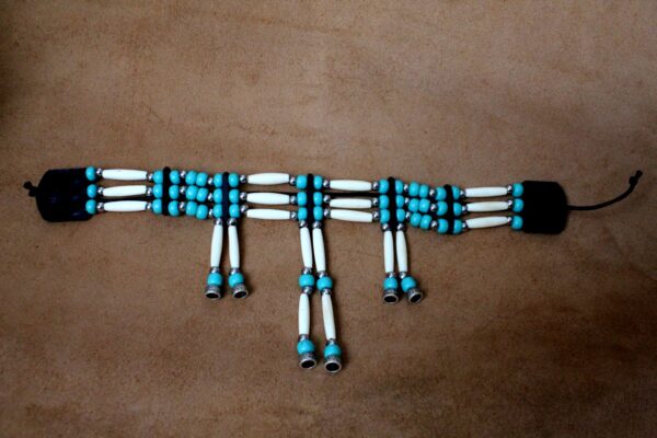 Traditional Lakota Choker, Native American - Turquoise - Imagen 6