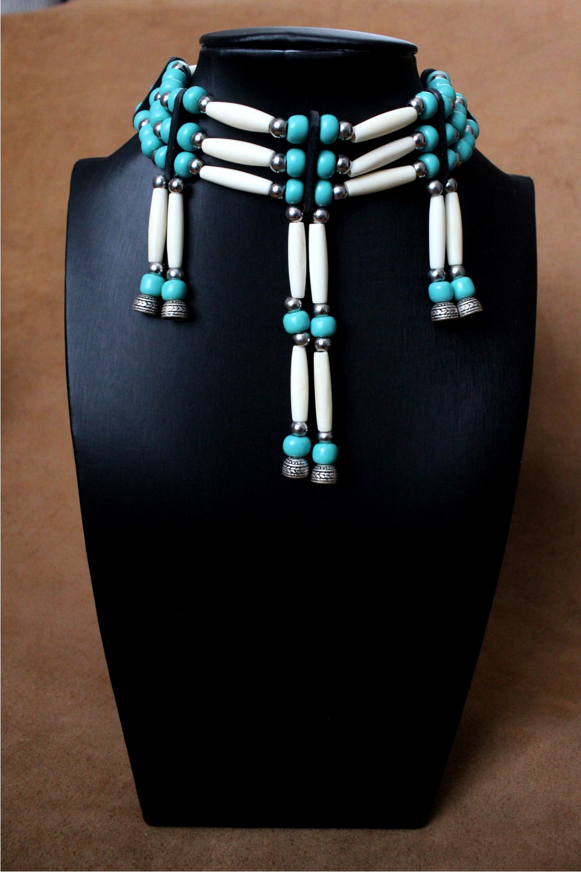 Traditional Lakota Choker, Native American - Turquoise - Imagen 5