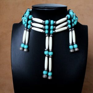 Traditional Lakota Choker, Native American - Turquoise