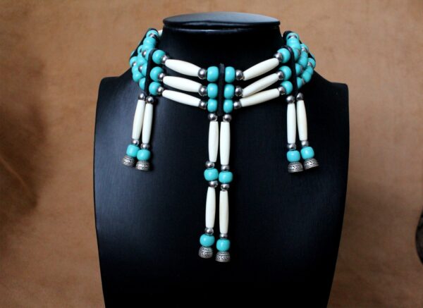 Traditional Lakota Choker, Native American - Turquoise