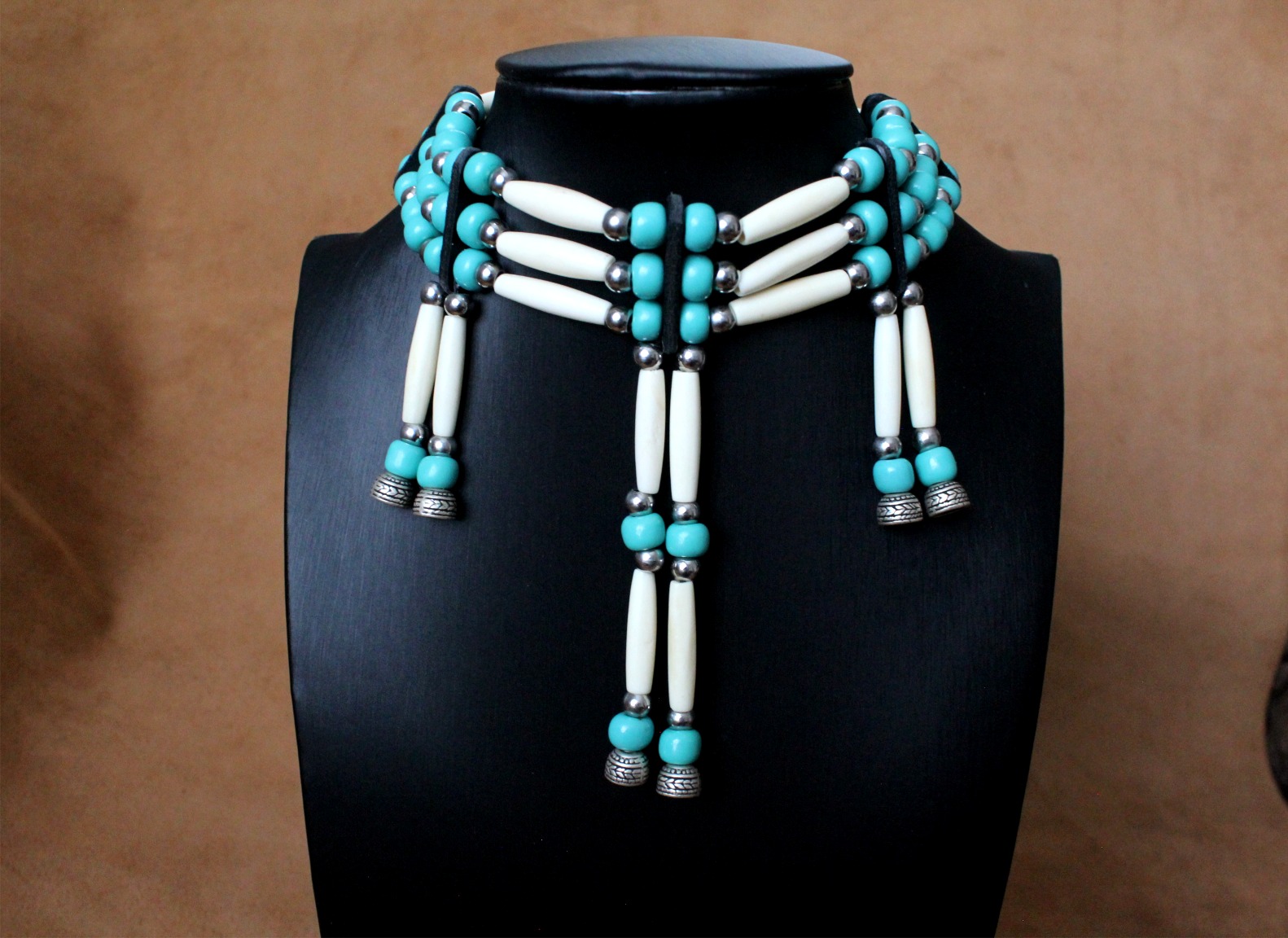 Traditional Lakota Choker, Native American - Turquoise