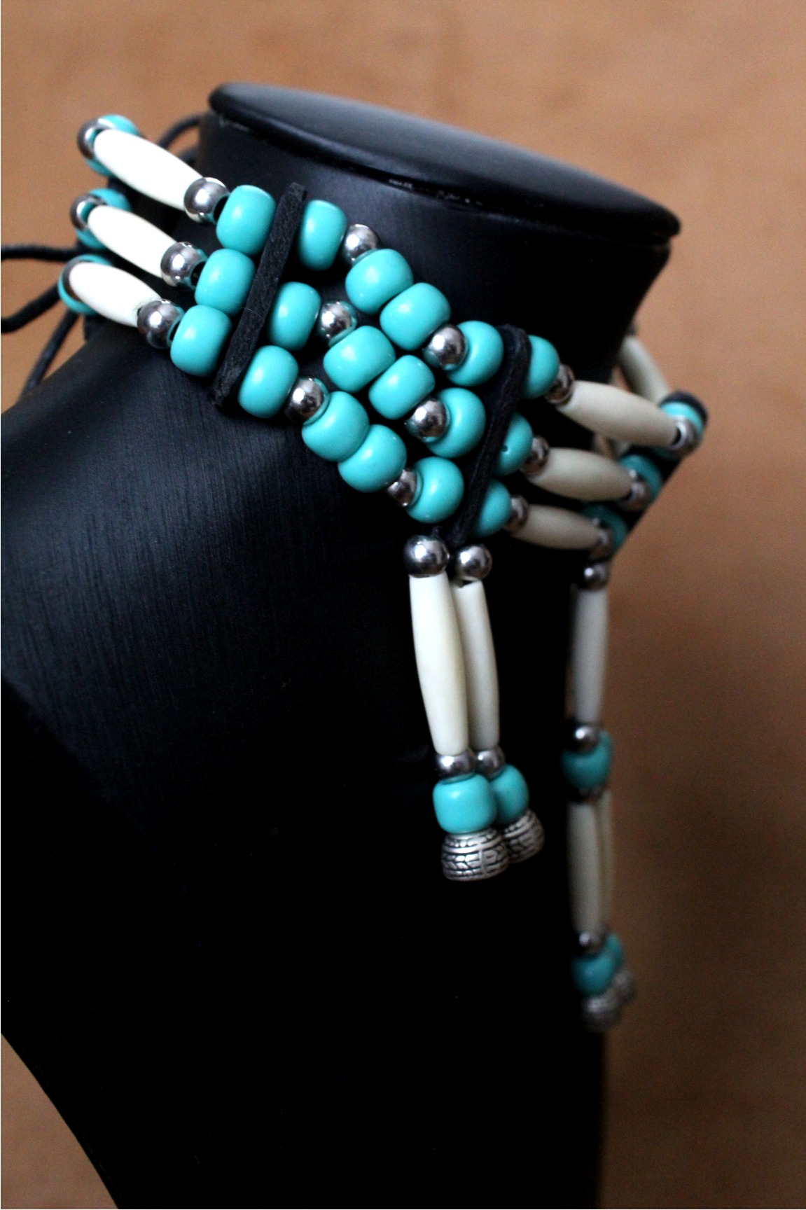 Traditional Lakota Choker, Native American - Turquoise - Imagen 3