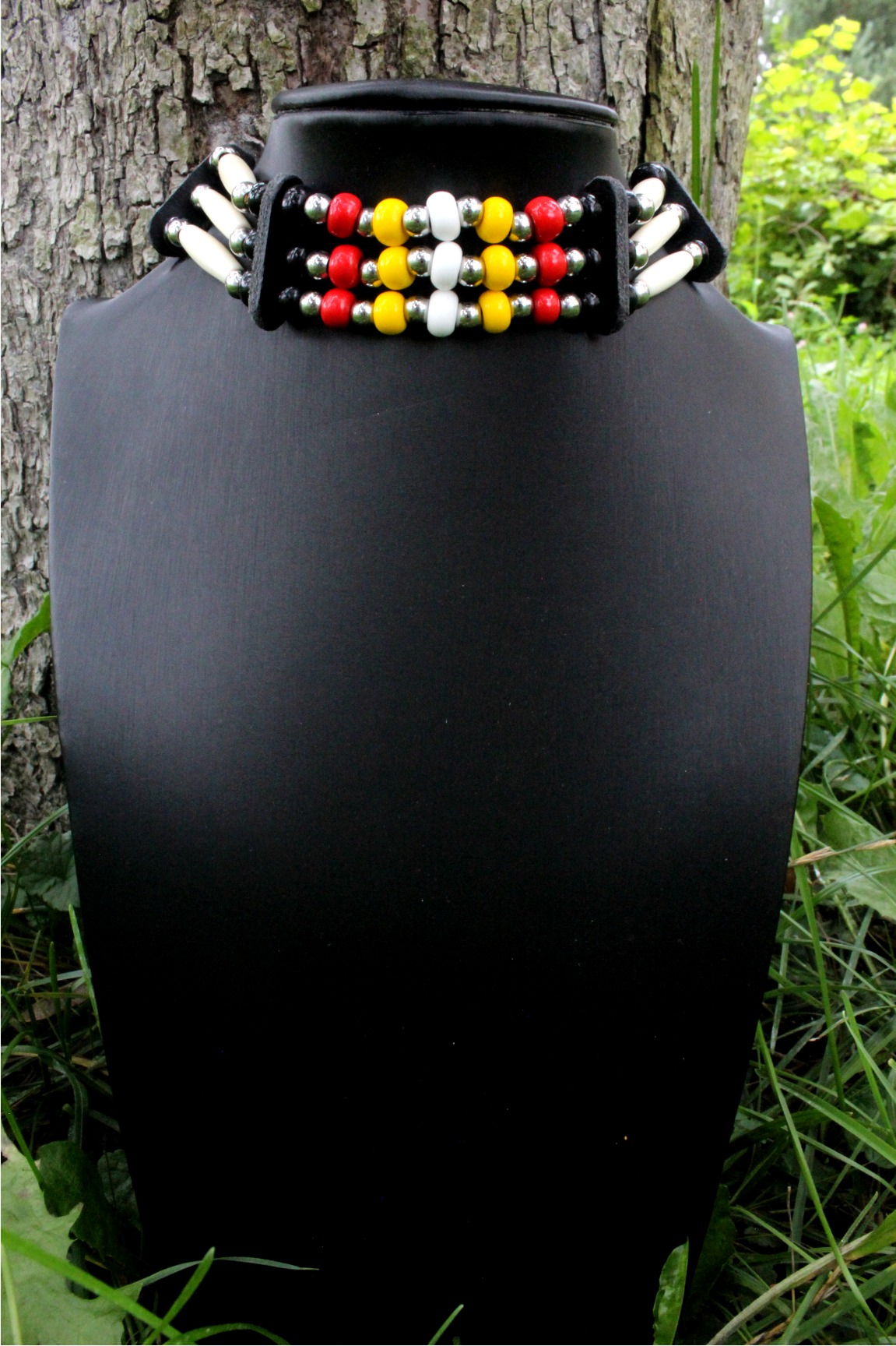 Traditional Lakota Choker 4 Directions Native American - Imagen 5