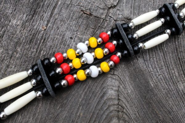 Traditional Lakota Choker 4 Directions Native American - Imagen 4
