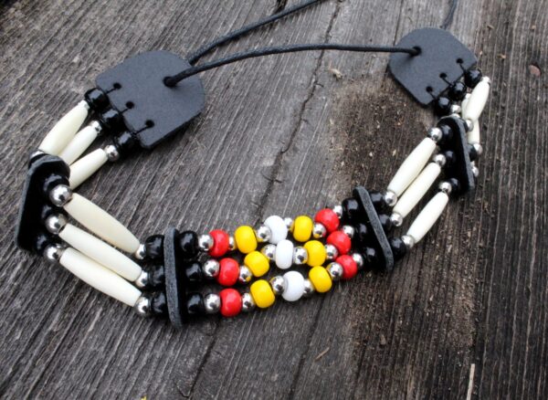 Traditional Lakota Choker 4 Directions Native American - Imagen 3