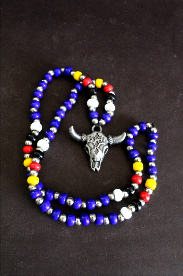 Buffalo Head Necklace, Native American - Imagen 6
