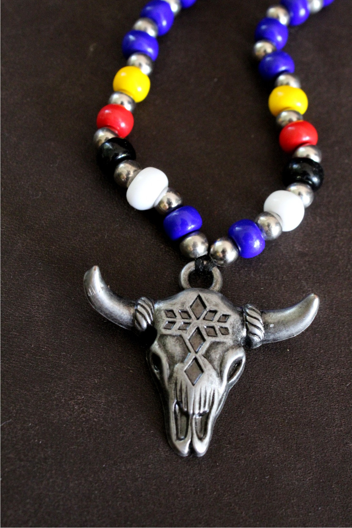 Buffalo Head Necklace, Native American - Imagen 5