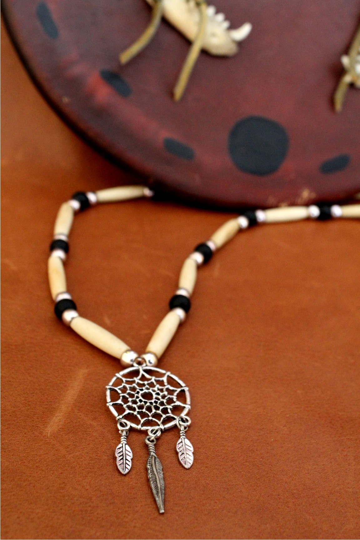 Dream Catcher Necklace, Native American - Imagen 2