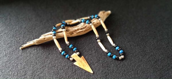 Bone Arrowhead Necklace, Native American