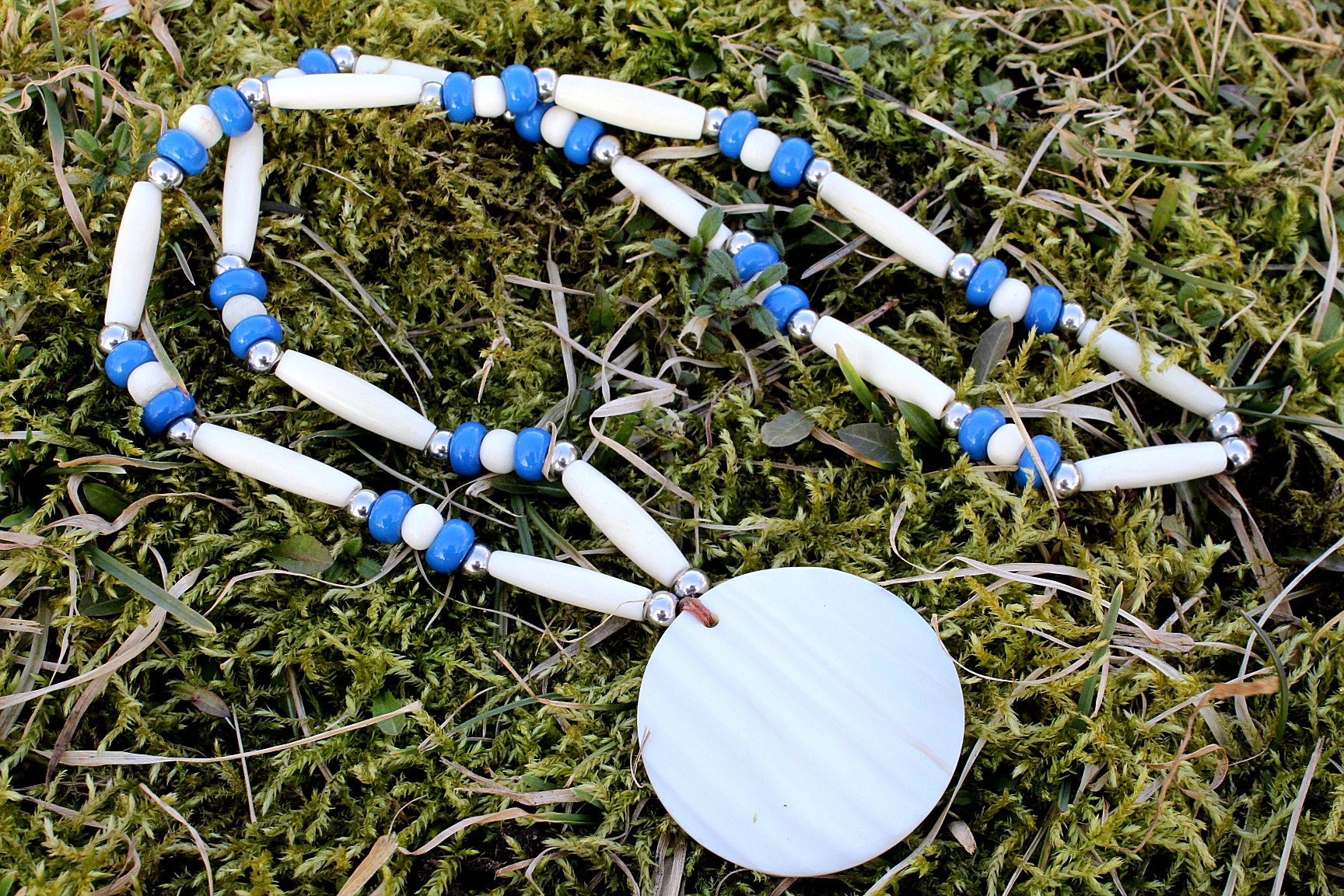 Mother of Pearl Native Necklace - Imagen 3