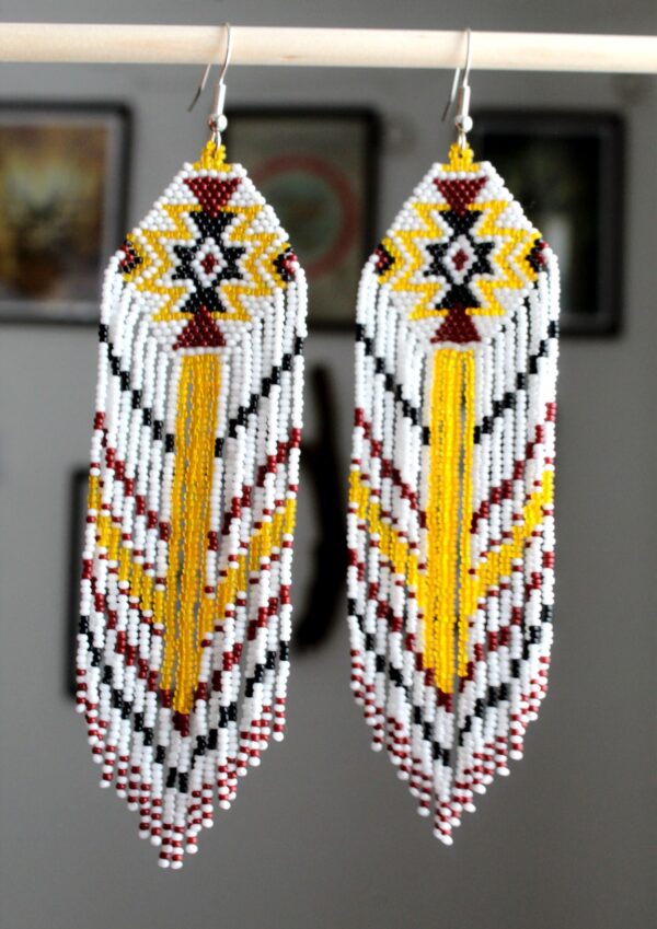 Lakota Style Earrings Native American - Imagen 2