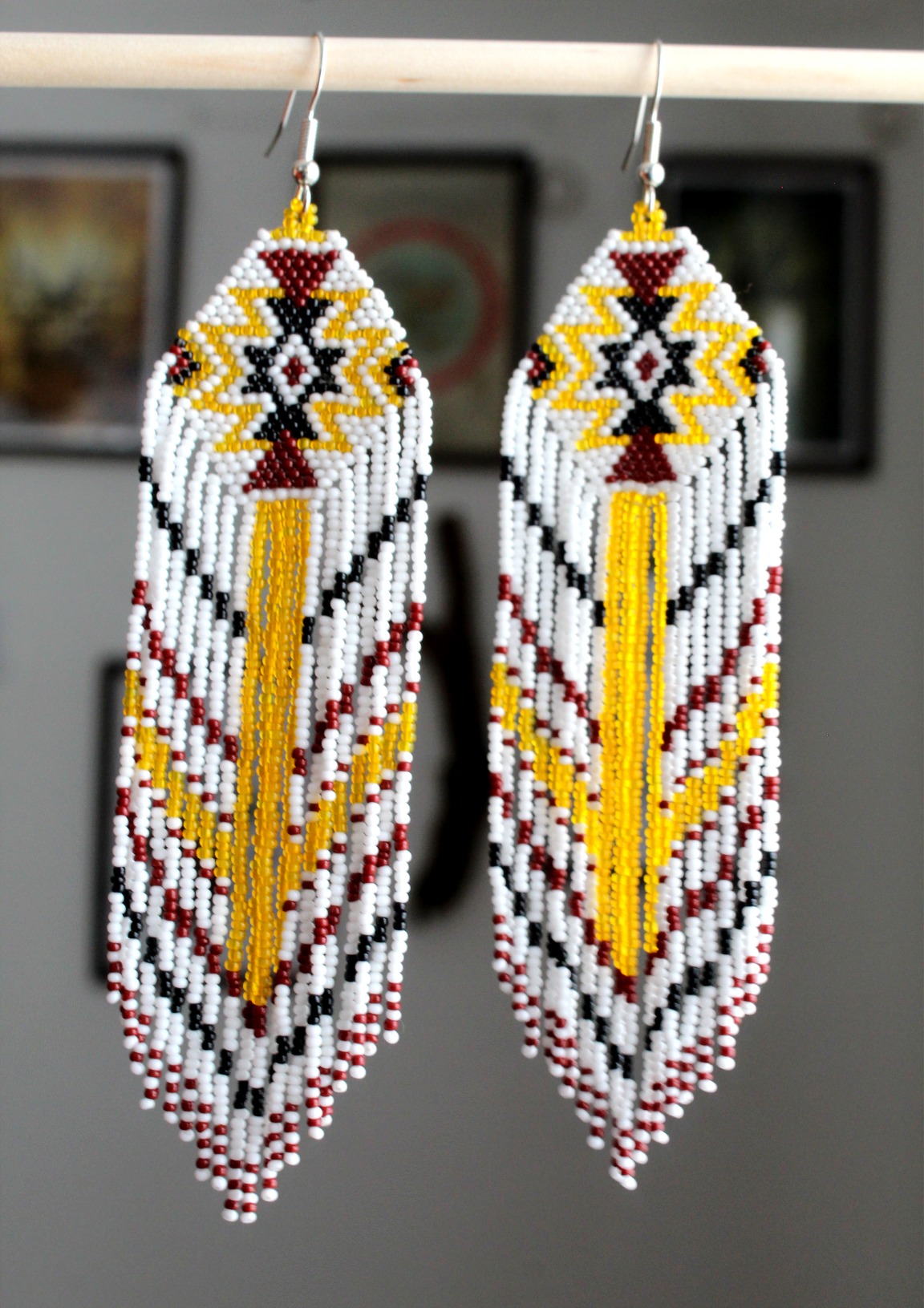 Lakota Style Earrings Native American - Imagen 2