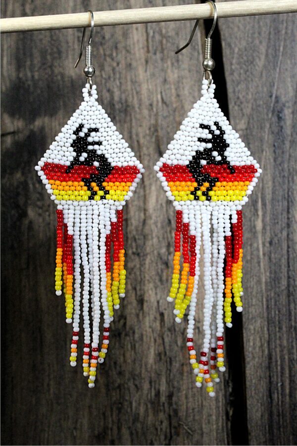 kokopelli Beadwork Earrings