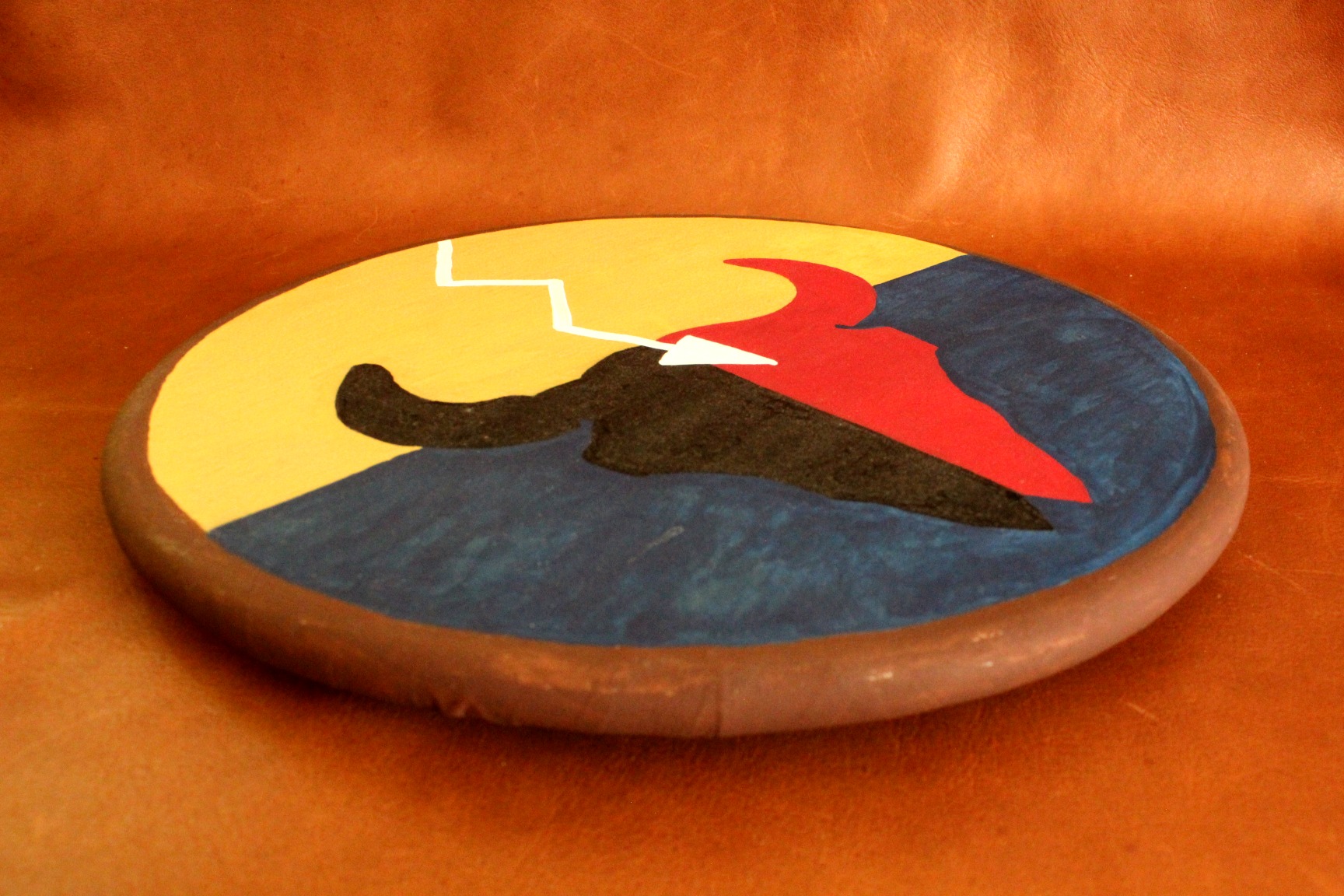 Buffalo Skull Shield, Native Style - Imagen 3