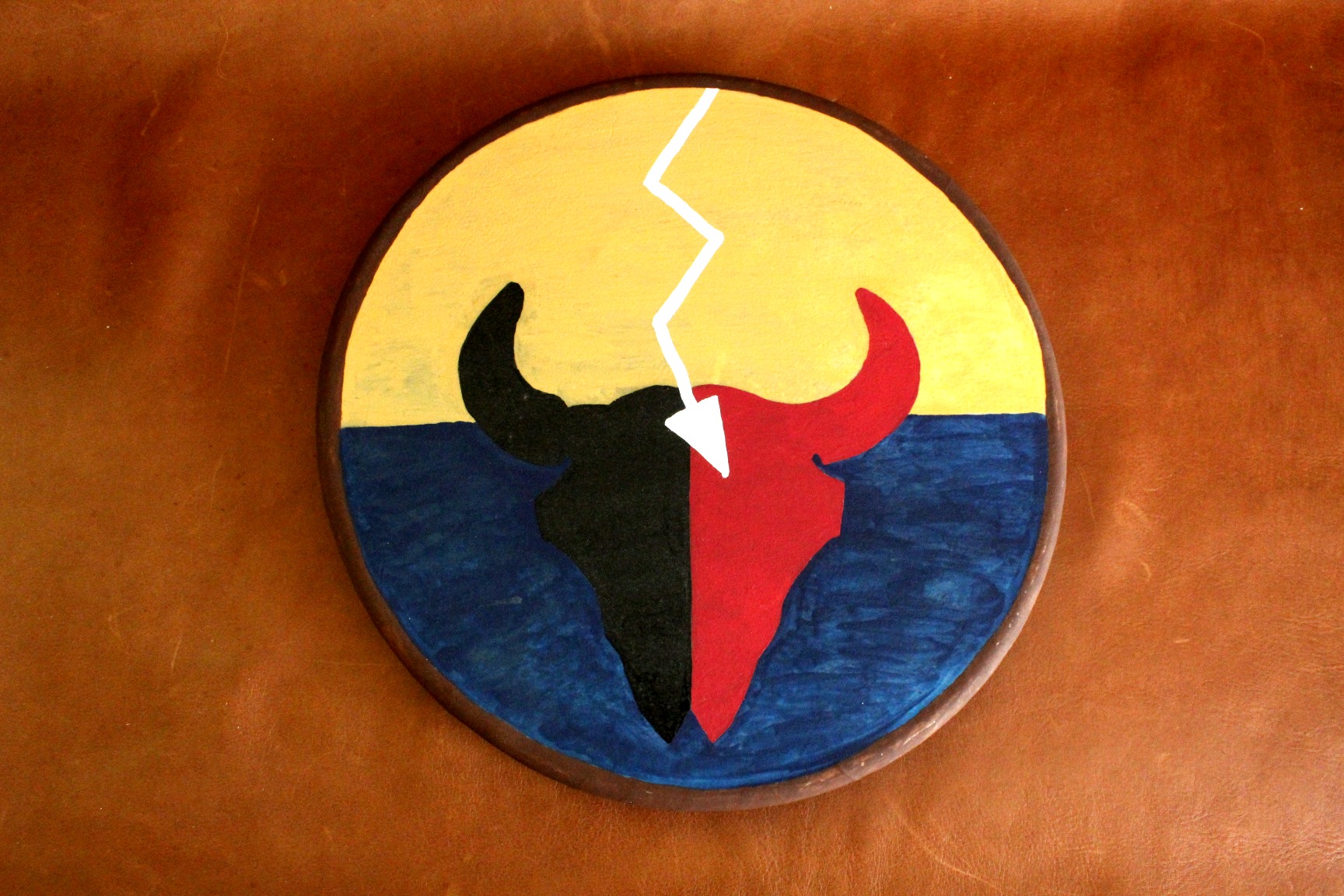 Buffalo Skull Shield, Native Style