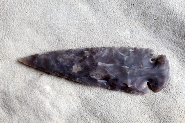 Flint Striped Arrowhead, Native American - Imagen 6