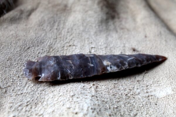 Flint Striped Arrowhead, Native American - Imagen 2