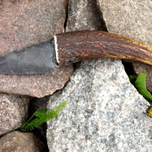 Flint and Deer Antler Knife