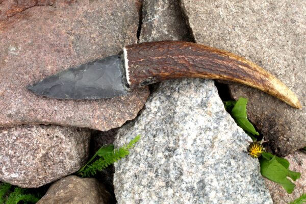Flint and Deer Antler Knife