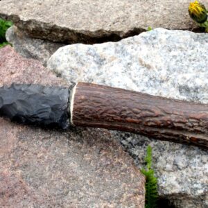 Flint and Deer Antler Knife