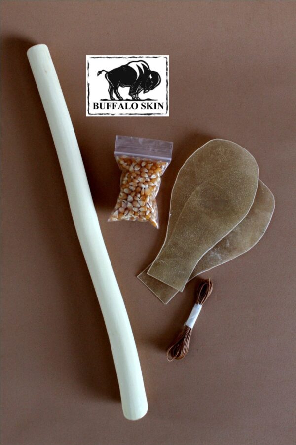 Rattle Kit Buffalo rawhide Native American - Imagen 2