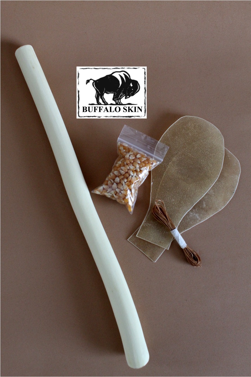 Rattle Kit Buffalo rawhide Native American