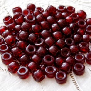 Red Crystal Crow Beads