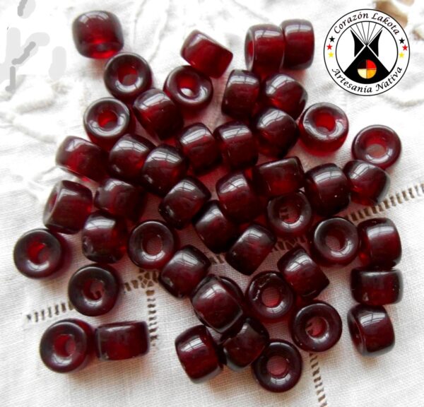 Red Crystal Crow Beads
