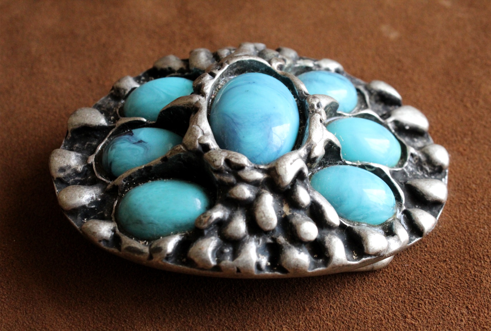 Zuni Style Buckle, Native American - Imagen 2