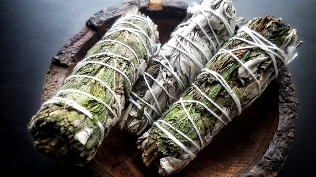 White Sage Pippermint Bundle 10 cm.