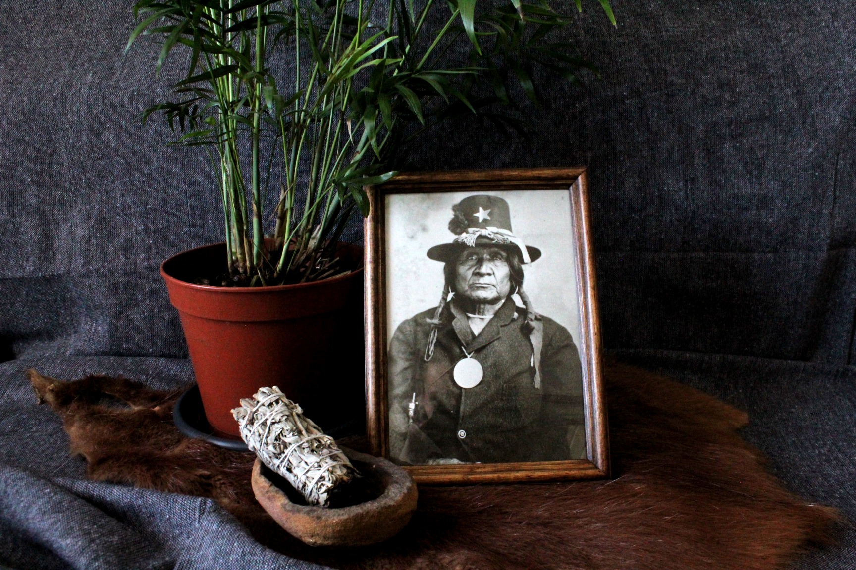Tasawi Comanche Chief, Image with Frame Included - Imagen 3